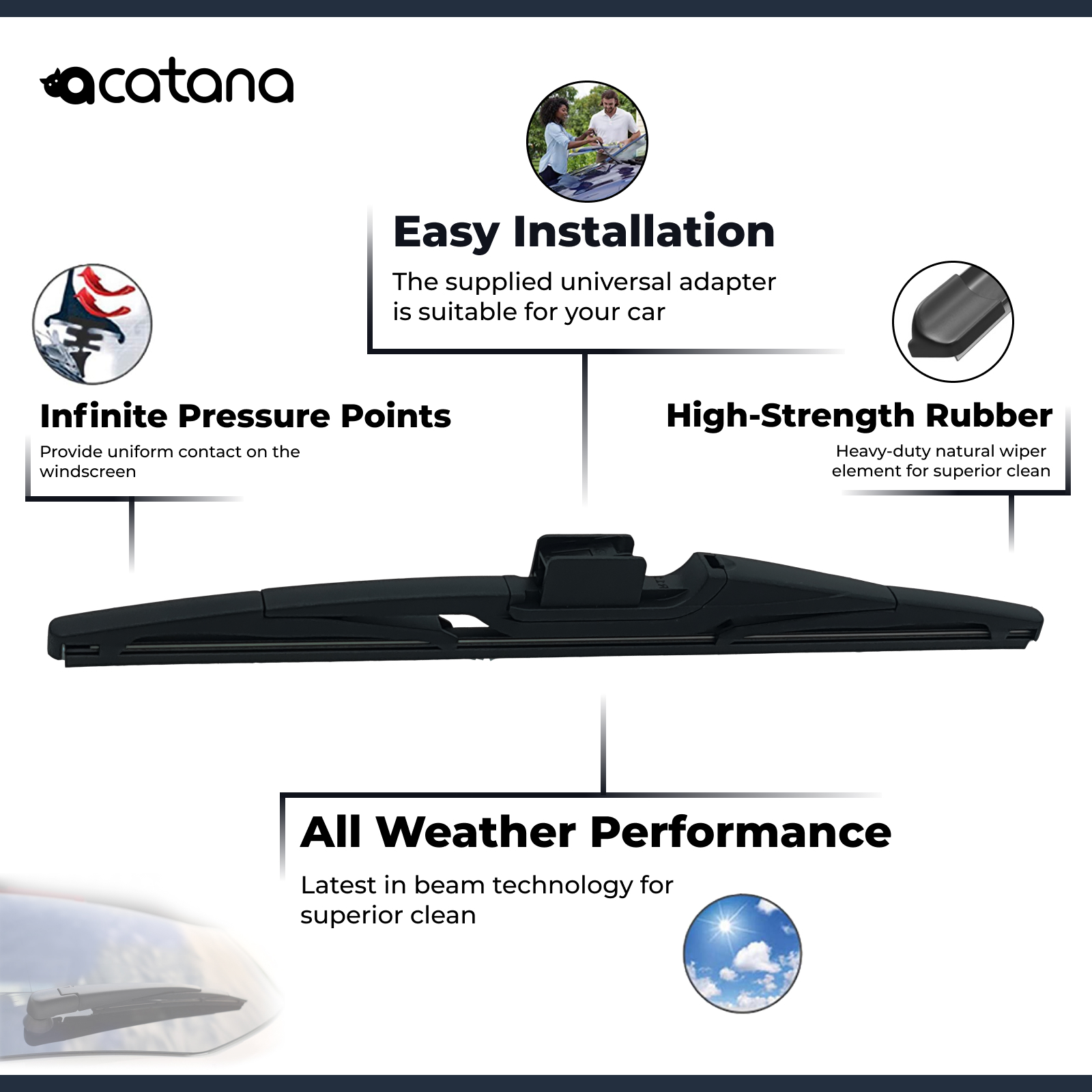 Rear Wiper Blade For Holden Equinox EQ SUV 2017 2018 2019 2020 12 Inch