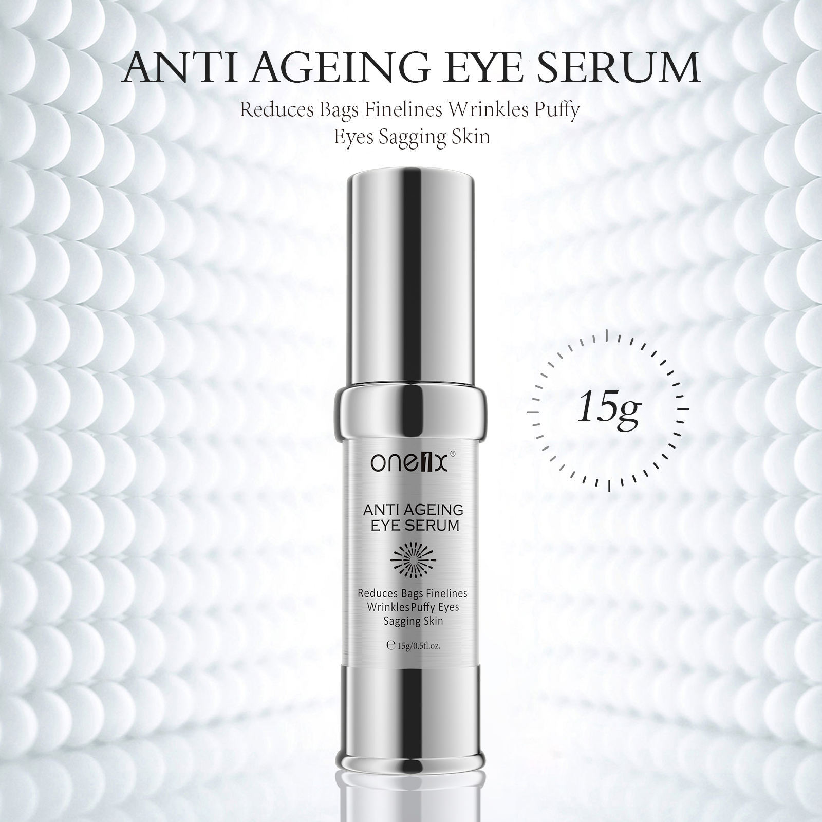 Hyaluronic Acid Eye Serum Cream AntiAging Pure Vitamin C E Retinol