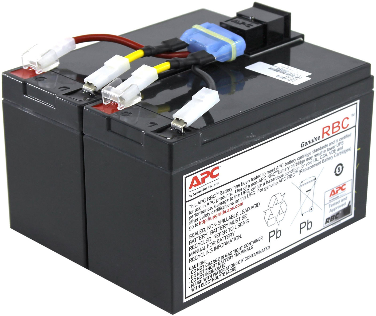 APC RBC48 Computer Back UPS Pro Leak Proof Battery Cartridge Pack ...