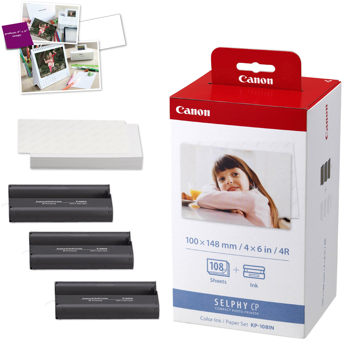 Canon KP108IN Color Ink & Paper Selphy CP760 CP770 CP780 CP800 CP810 CP910 | eBay