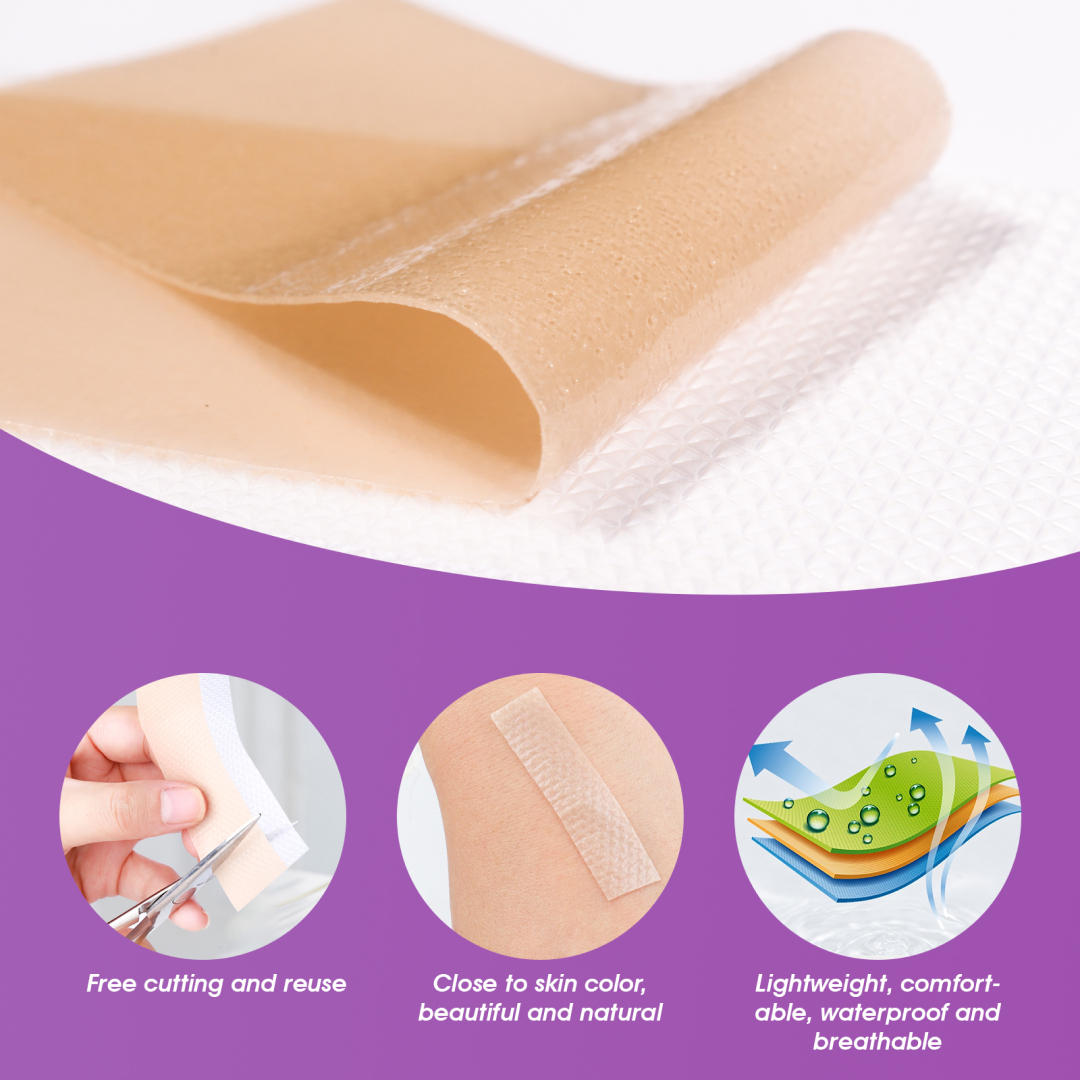Elaimei Silicone Scar Gel Sheets Removal Skin Scars Repair Burn Injury ...