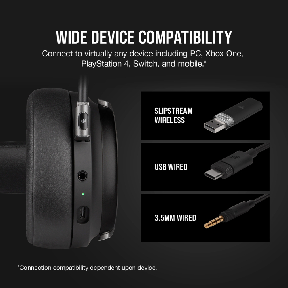 Corsair virtuoso charging cable clearance