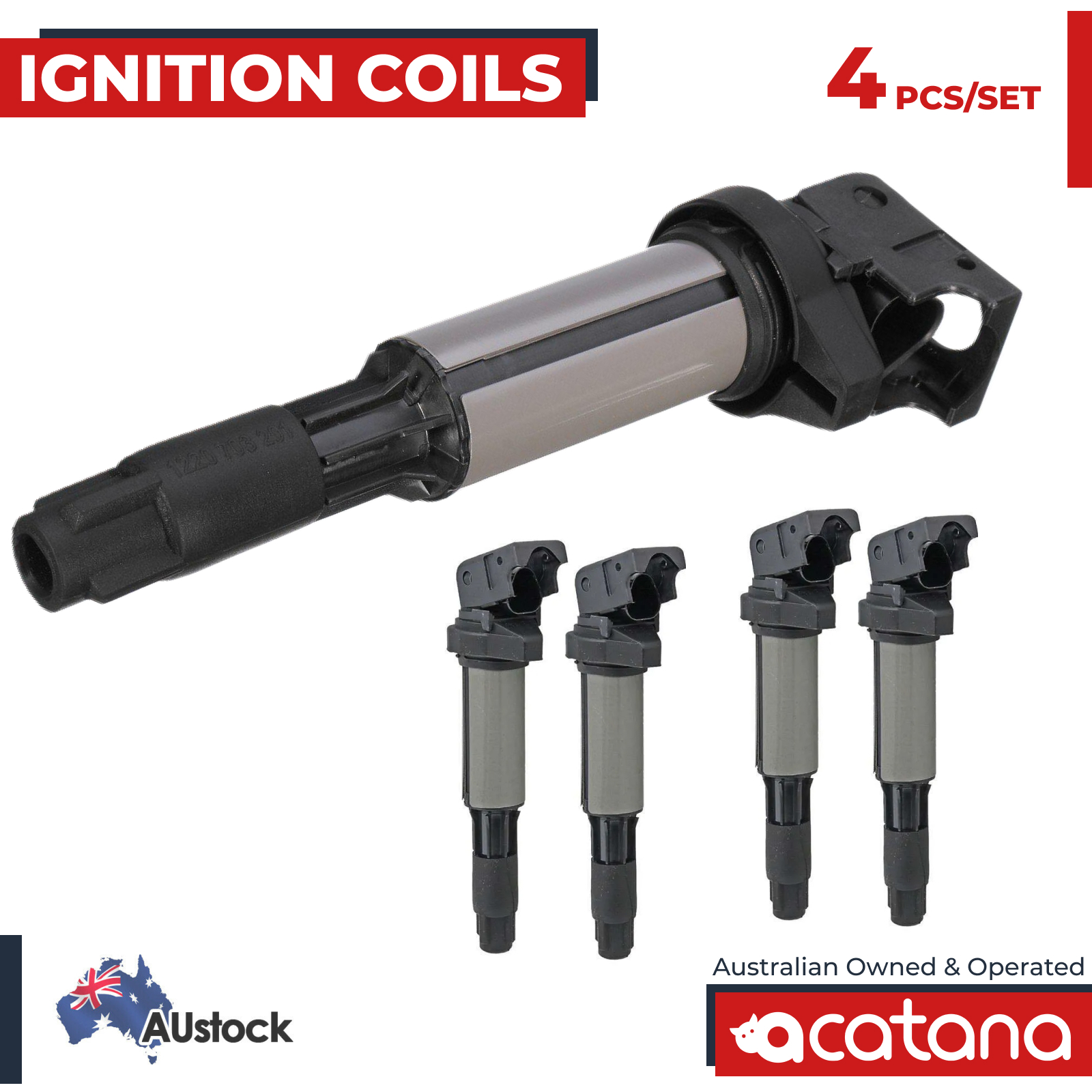 x4 Ignition Coils for BMW E46 E87 E88 E90 Engine Pack