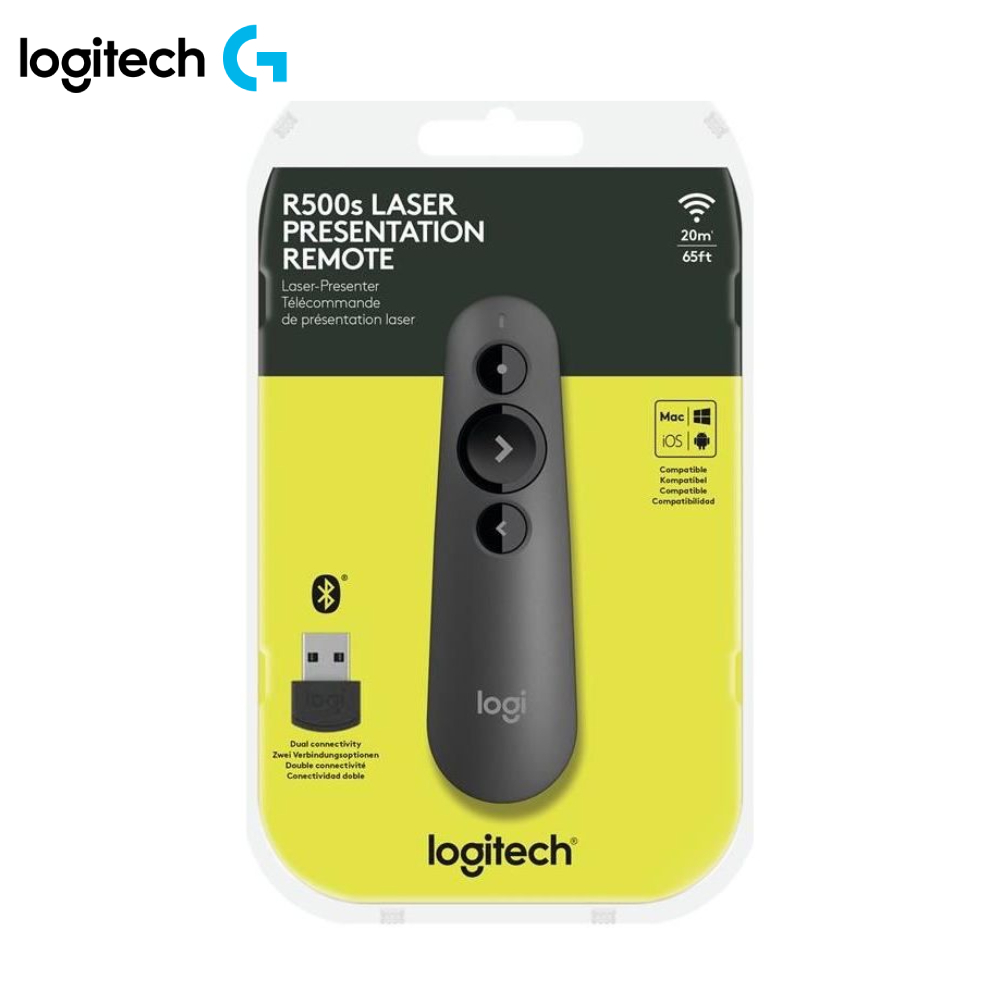 logitech r500s laser presentation remote graphite