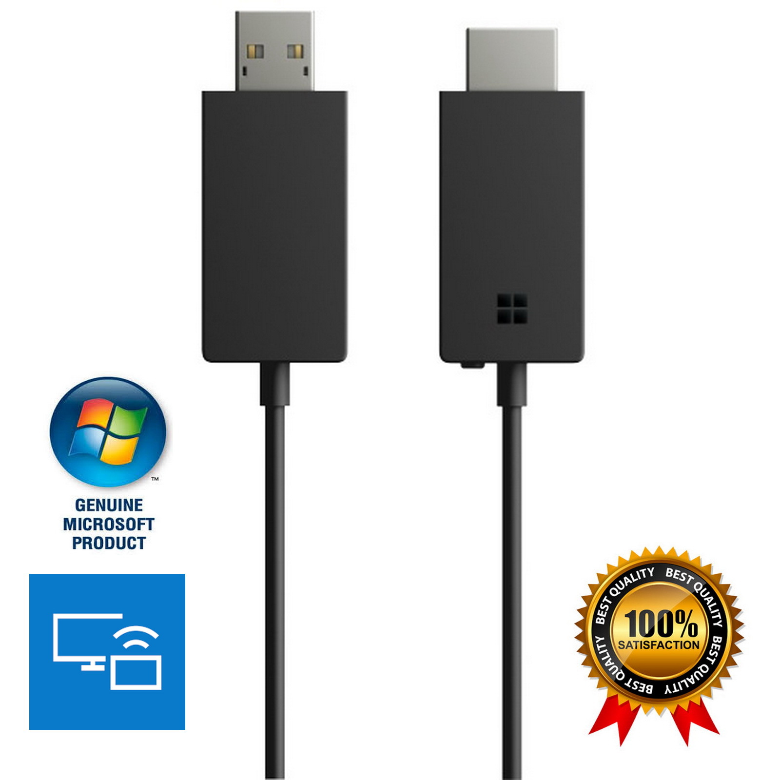 Wireless Display Adapter V2 Wi-Fi Miracast Microsoft P3Q-00016 889842003499 | eBay