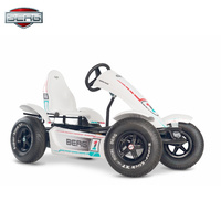 BERG Race BFR Four Wheels Pedal Go-Kart with BFR-HUB Ride-On Toy Race Car with Adjustable seat Slick Tires for 5+ Kids Swing Axle Front Spoiler