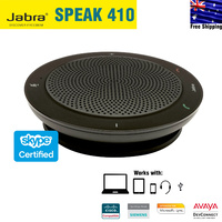 Jabra Speak 410 for PC USB Speakerphone with 3.5mm for Headset Connect, Certified for Skype for Business, Black