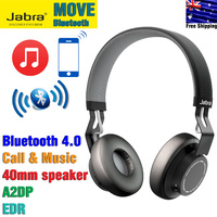 Jabra Move Wireless Bluetooth Stereo Headphones, Pair Up to 8 Devices, Built-In Call and Media Controls, Black