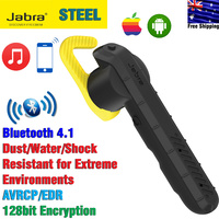Jabra STEEL Mono Single-Ear Headset, Bluetooth 4.1, A2DP, Dust/water/shock resistant for rough environments, Works with any Bluetooth enabled device,