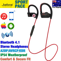 Bluetooth Headphone Jabra 4.0 Sport Pace Weatherproof Stereo Headset  Wireless Sports Red