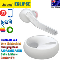 Jabra Eclipse Bluetooth Premium Grade Single-Ear Mono Headset with Charging Case, White