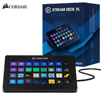 Live Content Creation Controller Corsair Elgato Stream Deck XL Black 32 Programmable LCD Keys 10GAT9901