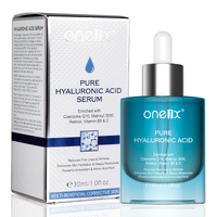 One1x Pure Hyaluronic Acid Serum for Face Retinol Anti Aging Wrinkles Fine Lines Hydrating Dry Skin Renewing Vitamin C B5, 30ml