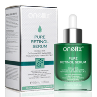 One1x Pure Retinol Facial Serum Anti Aging Anti Wrinkle Skin Care Moisturizer Face Dark Spot Lines Remover Hyaluronic Acid Day Night Brightening