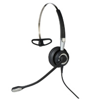 Jabra Biz 2400 II QD Mono 3-in-1 Corded Headset for Deskphone with Noise Canceling, HDVoice & PeakStop function