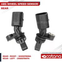 2pcs ABS Wheel Speed Sensor for Audi VW (Rear, Left, Right) 2H0927807A 2H0927808A