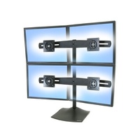 Ergotron DS100 Quad Monitor Desk Stand for 12"-24" Displays 33-324-200