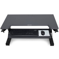 Ergotron 33-406-085 WorkFit-TL Desktop Sit-Stand Workstation Monitor Screen LCD LED Riser Black