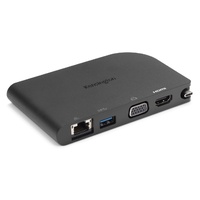 Mobile Docking Station USB-C 3.0/Thunderbolt 3/4K HDMI VGA for Monitor/TV/Mac Kensington 33969