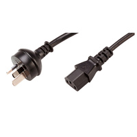 Legend Power Cable Kettle IEC Supply Cord Style 2M AU 3 PIN To IEC-C13 Plug Black