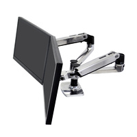 Dual Monitor Stand Arm Desk Mount Two Display Holder Bracket LX Ergotron 45-245-026