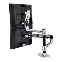 Ergotron 45-248-026 Dual Monitor Stand Arm Desk Mount Screen Display LED LCD Laptop Holder Bracket
