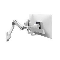 Ergotron 45-479-216 Dual Wall Mount LCD LED HD Monitor Arm Desktop Bracket Holder Up to 32" 15.9 kg