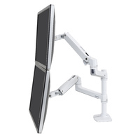 Dual Mount for Two Monitor Mount LX Stacking Arm ERGOTRON 45-492-216 white