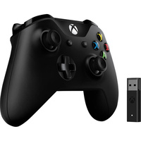 Microsoft 4N7-00005 Xbox Controller and Wireless Adapter for Windows 10 Black