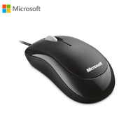 Wired USB Mouse Optical Microsoft Basic Business Mice Mobile Black 4YH-00009