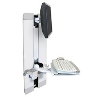 Ergotron 60-609-216 StyleView Vertical Lift Patient Room 61 Cm (24") Slide Out Keyboard Tray And Scanner Holder