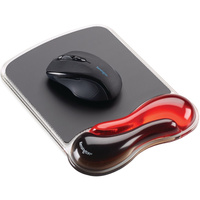Mouse Pad Wrist Rest Duo Gel Pillow Red Kensington 62402
