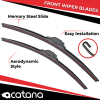 acatana Wiper Blades for Nissan Patrol GQ 1 1987 - 1991 Pair of 18" + 19" Front Windscreen Replacement