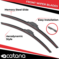 Replacement Wiper Blades for Land Rover Freelander II L359 2007 - 2014, Set of 2pcs