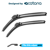 acatana Wiper Blades for Mazda 2 DJ Hatch 2014 - 2023 Set 22" + 17"