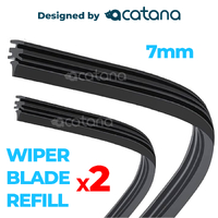 2x 28" Wiper Blade Refill Windscreen Strip Replacement 7 mm Rubber 70 cm for 838
