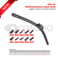 Windscreen Wiper Blade 16" Universal 10x Adapters Suit 99% Cars