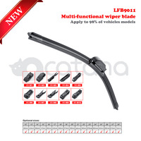 Windscreen Wiper Blade 18" Universal 10x Adapters Suit 99% of Cars