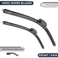 acatana Wiper Blades for Nissan Navara D22 1997 1998 - 2015 Front Windscreen 19'' + 19" Replacement Frameless