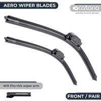 Aero Wiper Blades for Audi A4 B6 2002 - 2006 Cabriolet Pair Pack