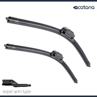 Aero Wiper Blades for Ford Fiesta WS WT WZ 2009 - 2018 Hatch Pair Pack