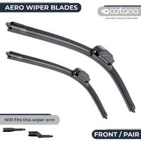 Aero Wiper Blades for Audi A6 C7 2011 - 2017 Sedan Pair Pack