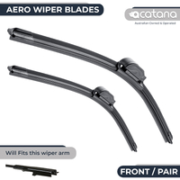 Aero Wiper Blades for Peugeot 307 T5 T6 Hatch 2005 - 2007 Pair Pack