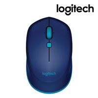 Logitech M337 Compact Bluetooth Pocket-size Mouse with Single AA Battery, LED Indicator, BT 3.0, Working Time up to 10 months, Blue