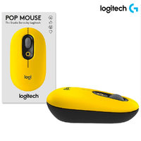 Logitech Pop Mouse Wireless Bluetooth USB Mice Optical 4000DPI Yellow 910-006514