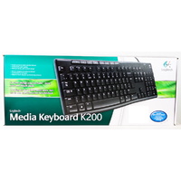 New Logitech K200 MEDIA KEYBOARD