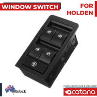 Electric Window Switch for Holden Commodore VZ 2004 - 2007 Central Main Master Power Control Panel 13pins RED Illumination OEM 92111628 92111629