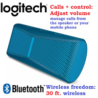 Logitech X300 Mobile Wireless Stereo Bluetooth Hands-Free Speaker, 5-Hour Battery Life, Blue