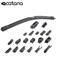 15" Acatana Wiper Blade Front Aero Universal Adapters 375mm Windscreen 1pcs