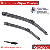 Premium Wiper Blades Set fit Nissan Dualis J10 2007 - 2013 Front